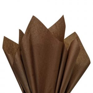 Brown tissue paper